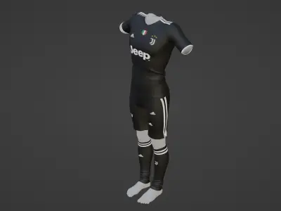 Juventus Sportwear Low-poly 3D model