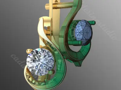 Earrings od57 3D print model