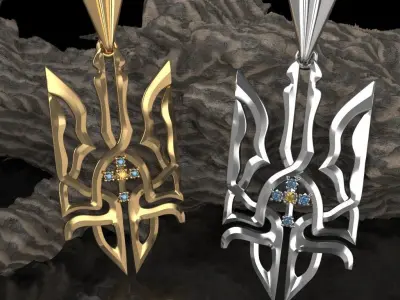 Ukrainian Trident 3D print model