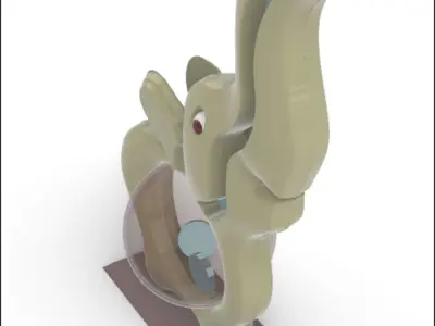  Little Elephant Piggy Bank 3D model