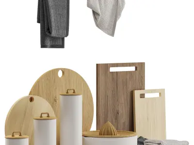 Zara Home Kitchen Decor Set 3D model