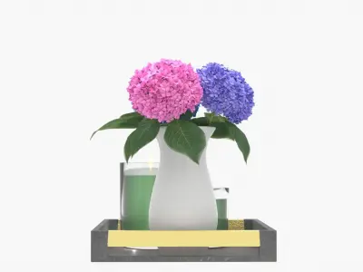 Decorative Set 3D model 5