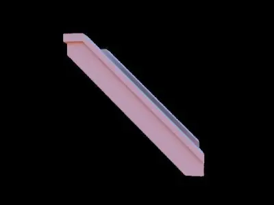 Wooden stairs package Low-poly 3D model