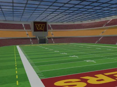 Washington Commanders - American Football Stadium Low-poly 3D model