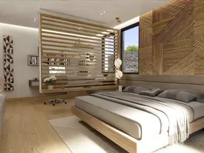 BED ROOM QUARTO 3D model