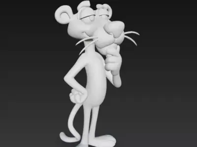 Pink Panther Free 3D print model