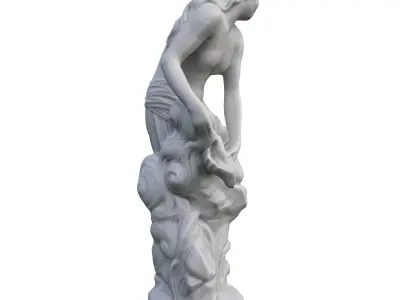 Sculpture Antique Woman Low-poly 3D model