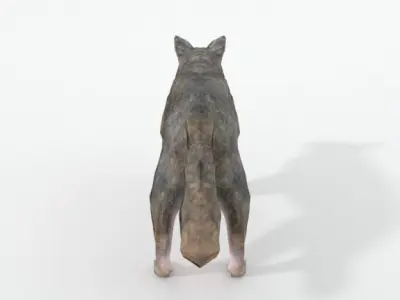 Wolf Animal Low-poly 3D model purchase