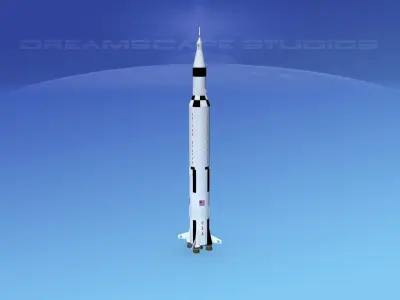 Saturn V Launch Vehicle 3D model