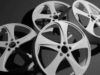 Car wheel rims Rial Catania 3D model