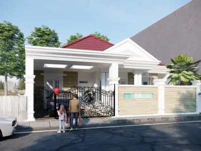 House Facade Model 2 3D print model