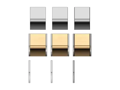 Miniature office reception chair mockup prop 3D print model