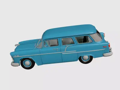 1950s Early Vintage Station Wagon 3D model 3D model
