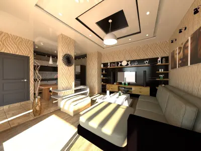 interior life room 3D model