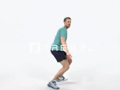 Mistery 08G Football Changing Direction Sports Man Low-poly 3D model