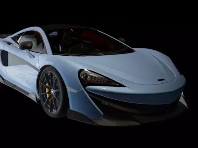 Ultra-Realistic High-Poly Sports Car 3D Model -car Low-poly 3D model