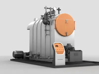 Boiler Senergy valve pipe liquid gas oil ndustrial Machine 3D model