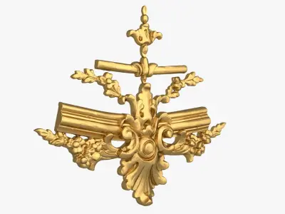 Classic decor ornament 231 3D model