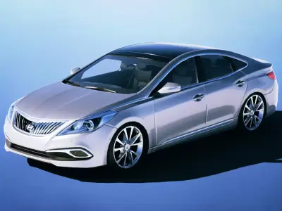 Hyundai Azera 2019 Low-poly 3D model