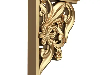 Bracket Plaster Molding Decoration 06 Low-poly 3D model