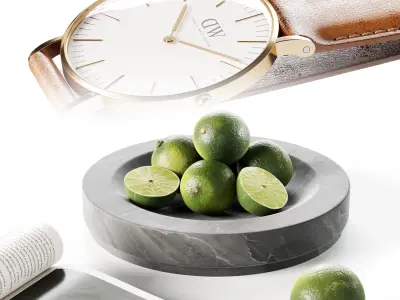 Marble Decorative Set 3D model