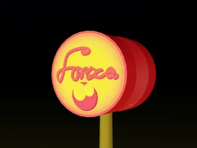 The Filling Station 01 Low-poly 3D model