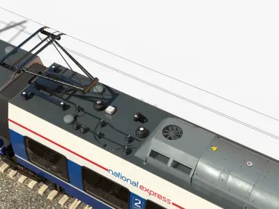 Bombardier TALENT Train National Express Rigged Animated Low-poly 3D model