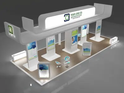 Booth Exhibition Stand a388c 3D model