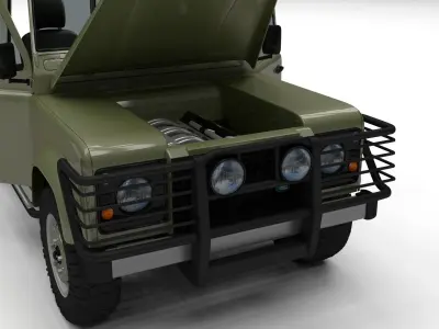 Full Land Rover Defender 110 Hard Top 3D model