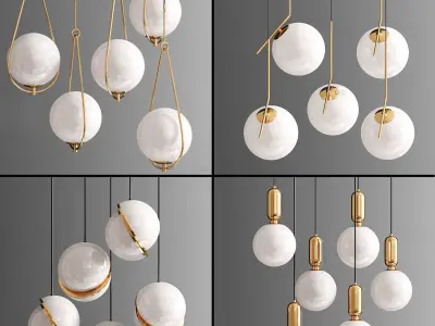 Modern Ceiling Light Suspension 3D model
