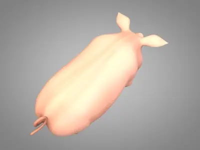 Pig or Porky Low-poly 3D model