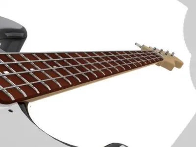 Fender Starcaster Bass guitar Free 3D model