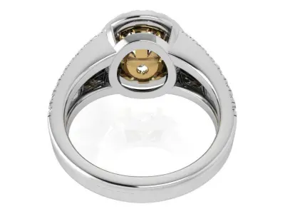 Round Halo Ring 3585 3D print model