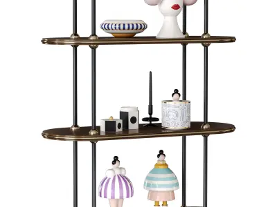 Bookcase Martin by Mezzo Collection 3D model