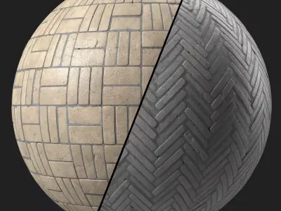 Pavement Materials 102- Concrete Paving - Sbsar Pbr Seamless Texture