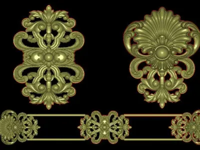 Classic decor 3D CNC  print model 01 3D print model
