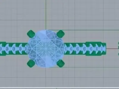 diamond ring 62 3D print model