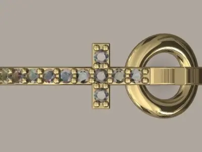 Ring cross 3D print model
