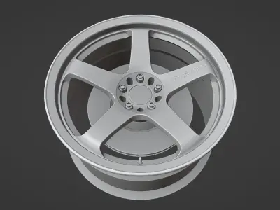 Rays Nismo LMGT4 - Wheels - Game Ready Low-poly 3D model