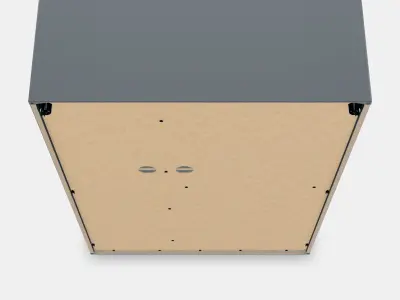 VIHALS Shelving unit with 6 shelves 1 Low-poly 3D model