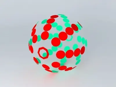 ODDBALL sphere with dots 3D model