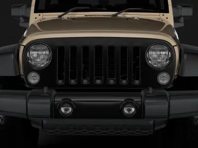 Jeep Wrangler Willys Wheeler JK 2017 3D model