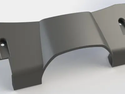 Toyota Corolla KE70 steering column under cover 3D print model