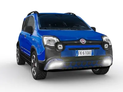 Fiat Panda City Cross 2017 Low-poly 3D model