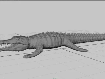 crocodile 3d model alligator 3D model