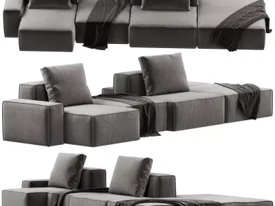 Dukas Lay modular sofa 3D model