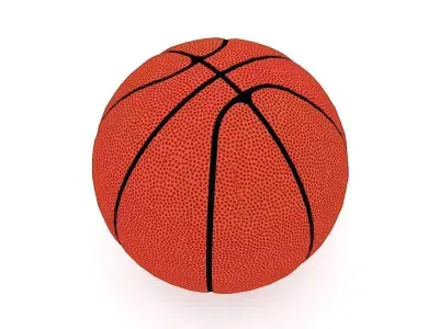 basketball ball Low-poly 3D model