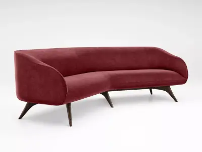 Vladimir Kagan Fifth Avenue Angled sofa 3D model