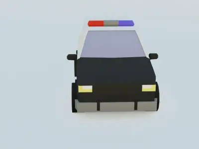 car police jeep low poly Free 3D model