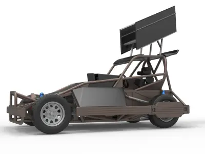 New Zealand Superstock car Version 2 Scale 1 to 25 3D print model